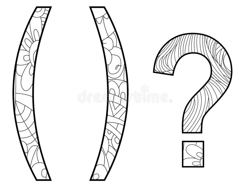 Question mark coloring stock illustrations â question mark coloring stock illustrations vectors clipart