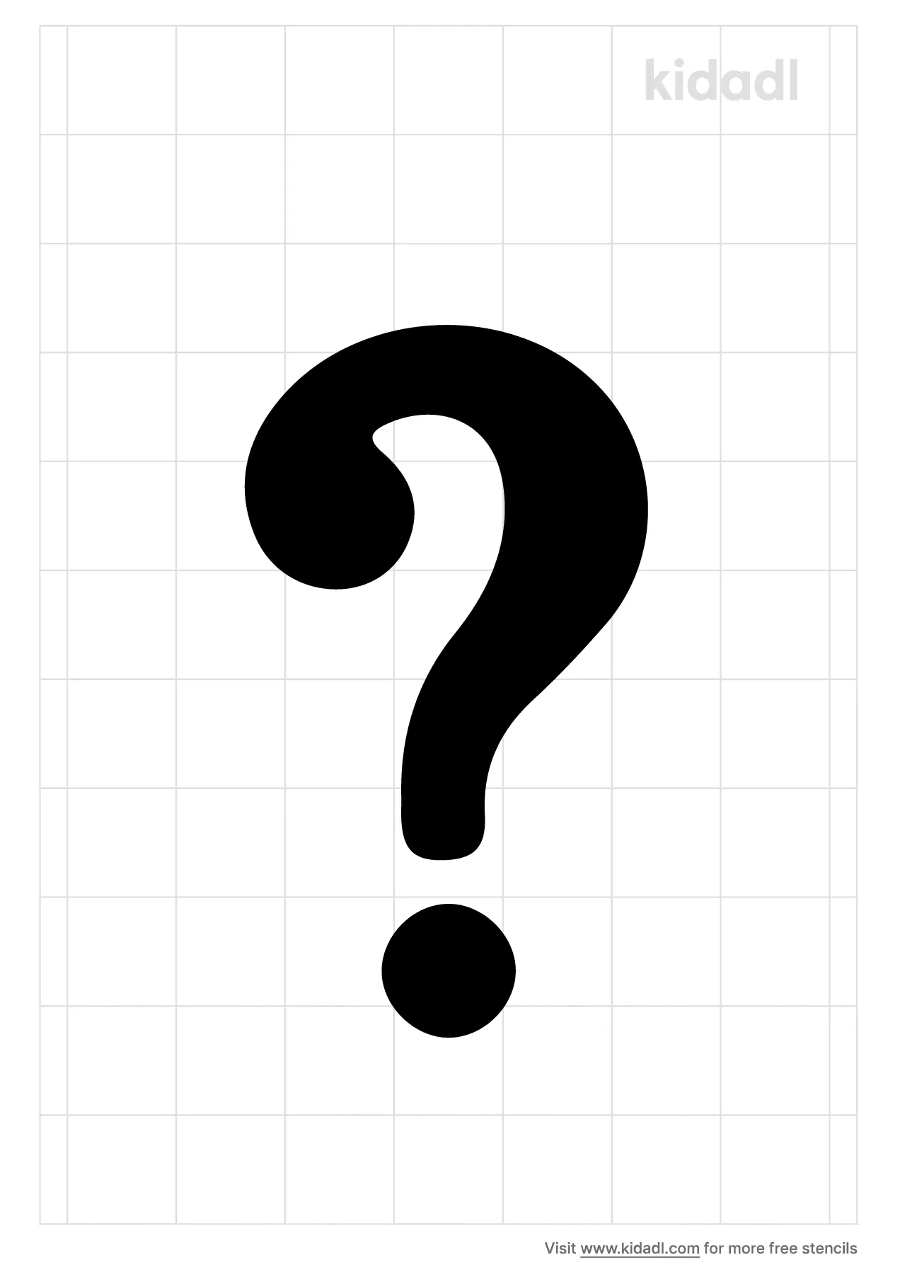 Free question mark stencil stencil printables