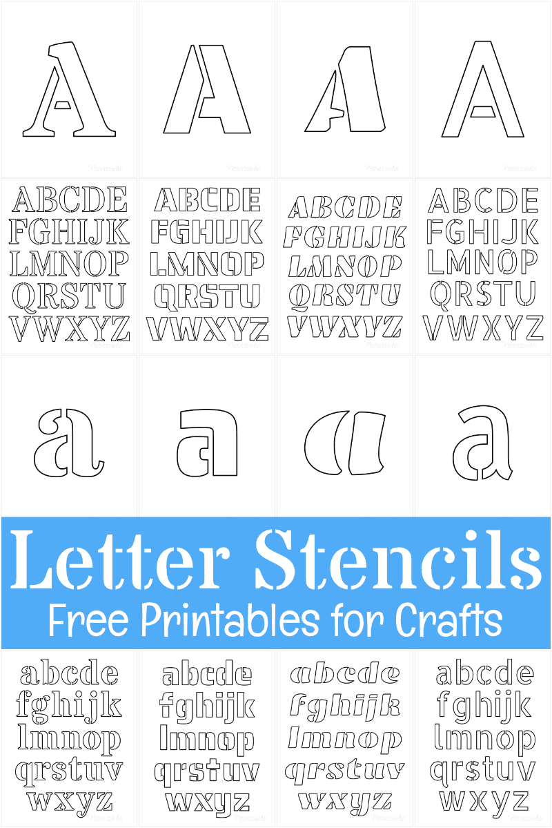 Free printable letter stencils for crafts