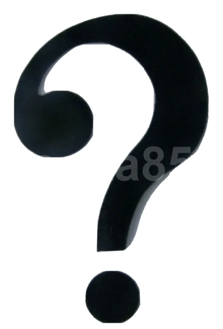 Riddler question mark â patch set of black fabric iron on