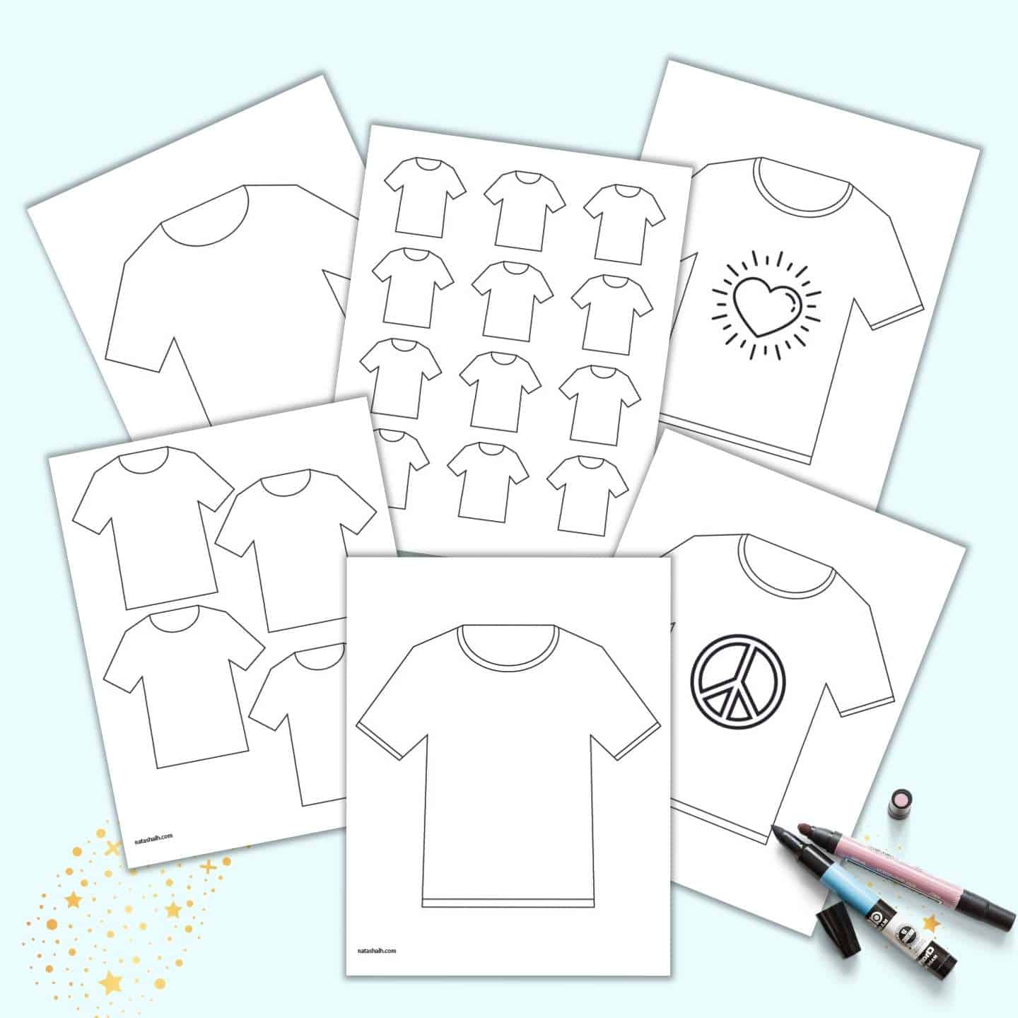 Free printable white t