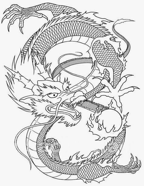 Dragon tattoo stencils dragones imãgenes de dragãn ilustraciones