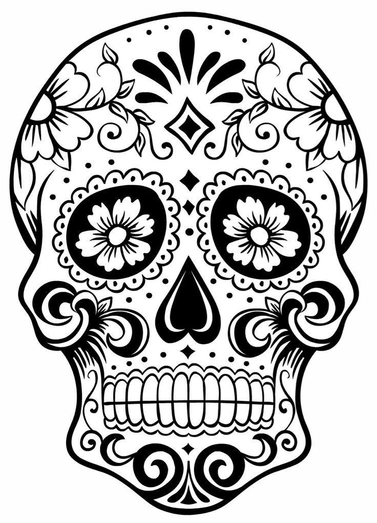 The coolest free coloring pages for adults skull coloring pages sugar skull drawing sugar skull tattoos