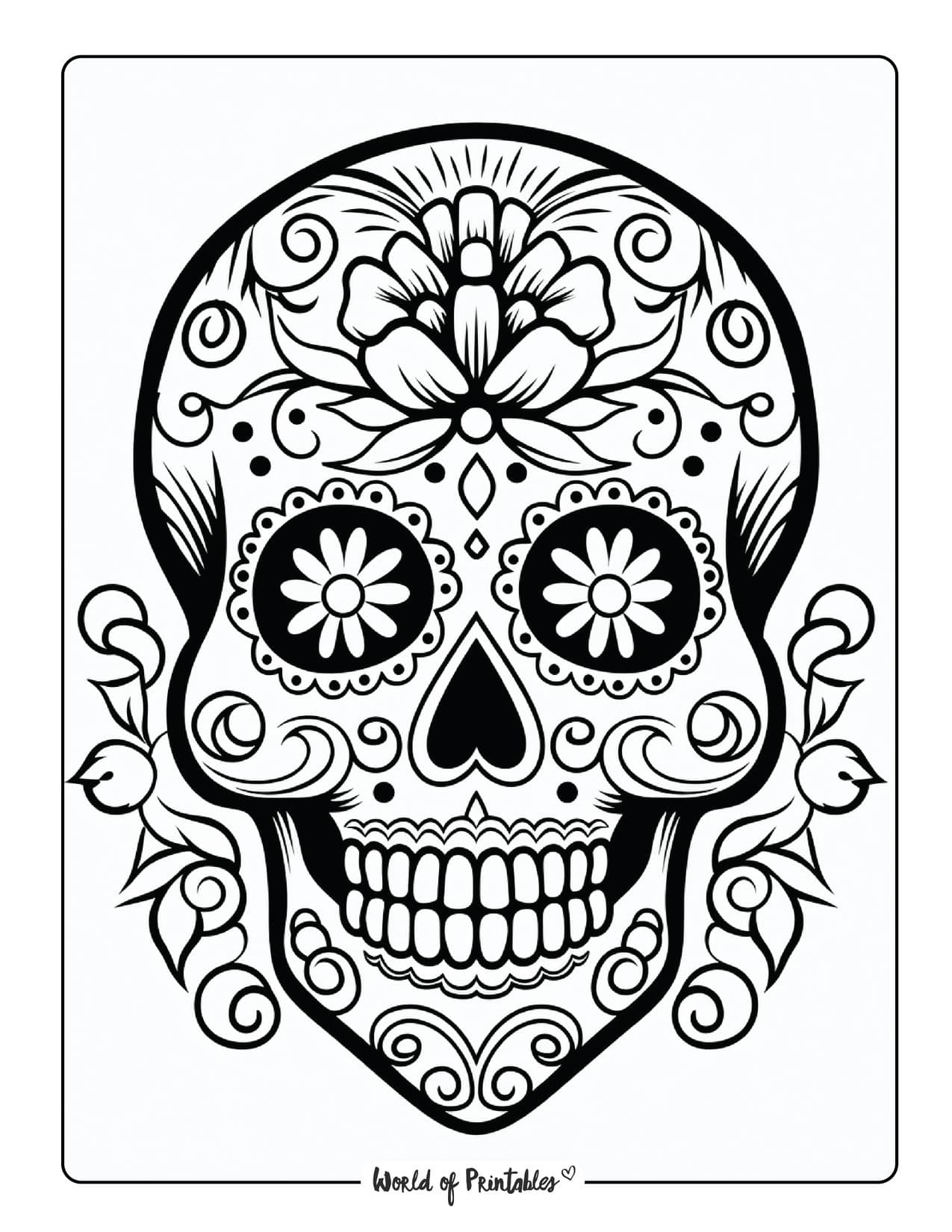 Skull coloring pages