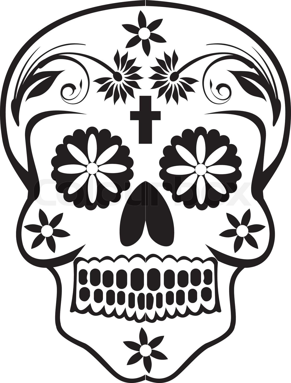 Skull stock vector