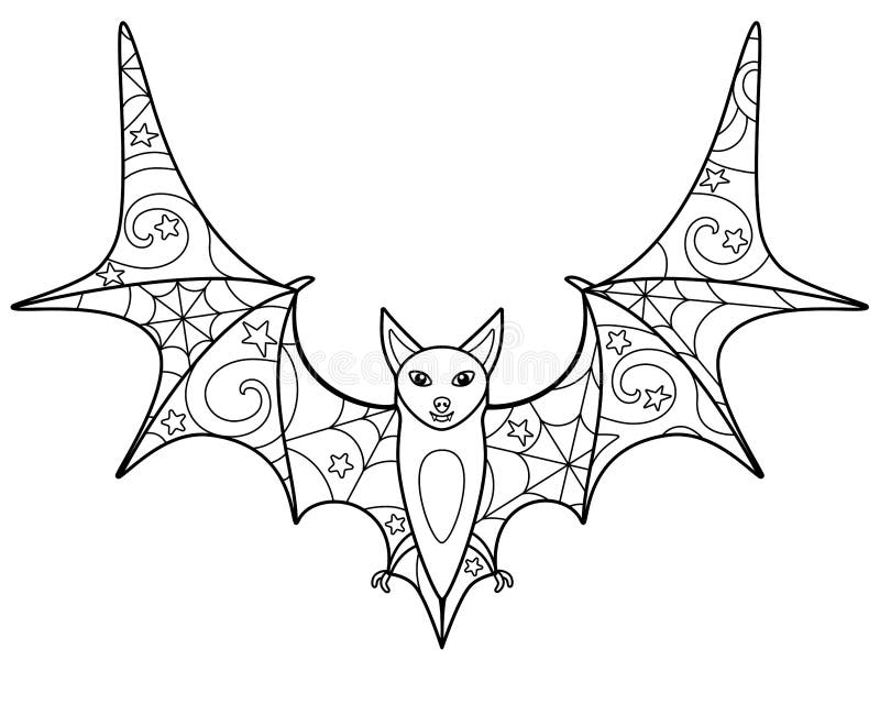 Bat coloring stock illustrations â bat coloring stock illustrations vectors clipart