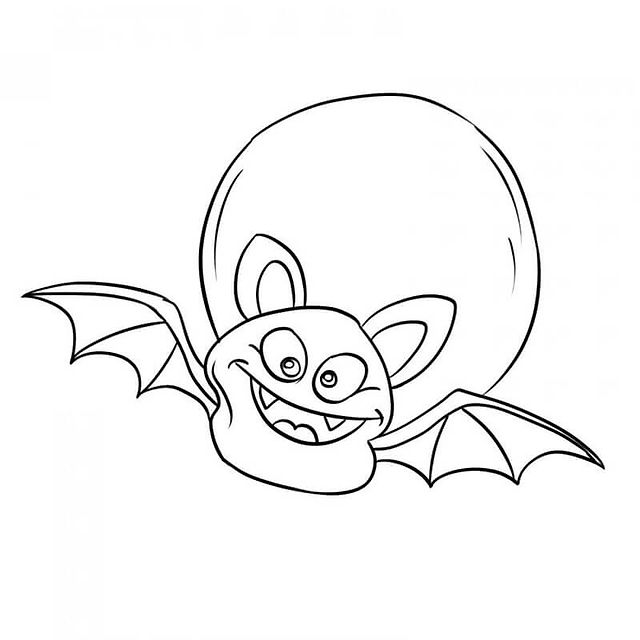 How to draw a halloween bat step