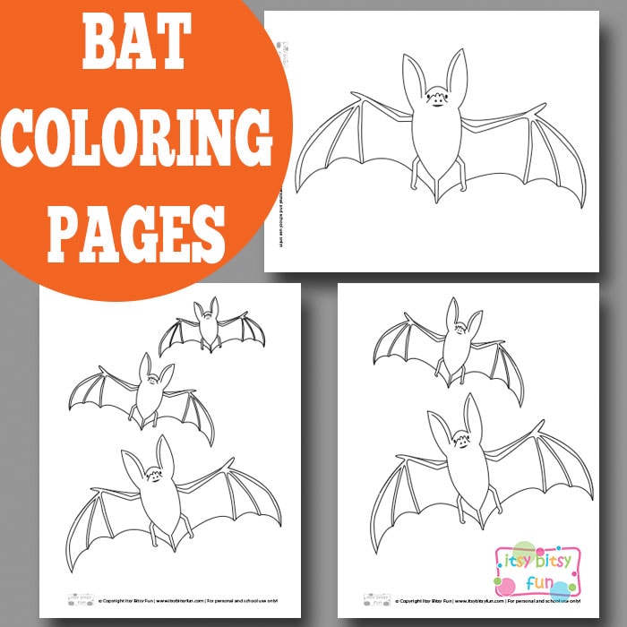 Bat coloring pages