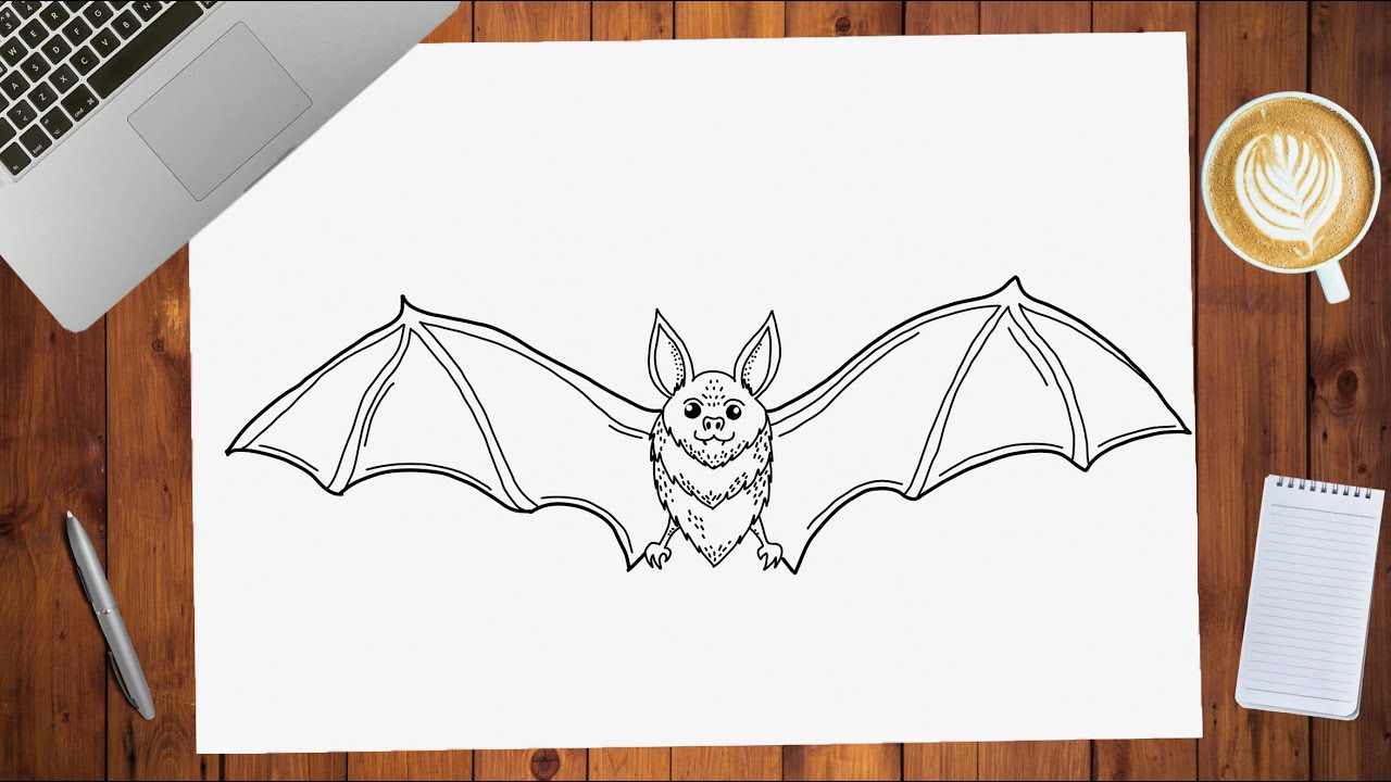 How to draw a bat ðstep by step drawing tutorial