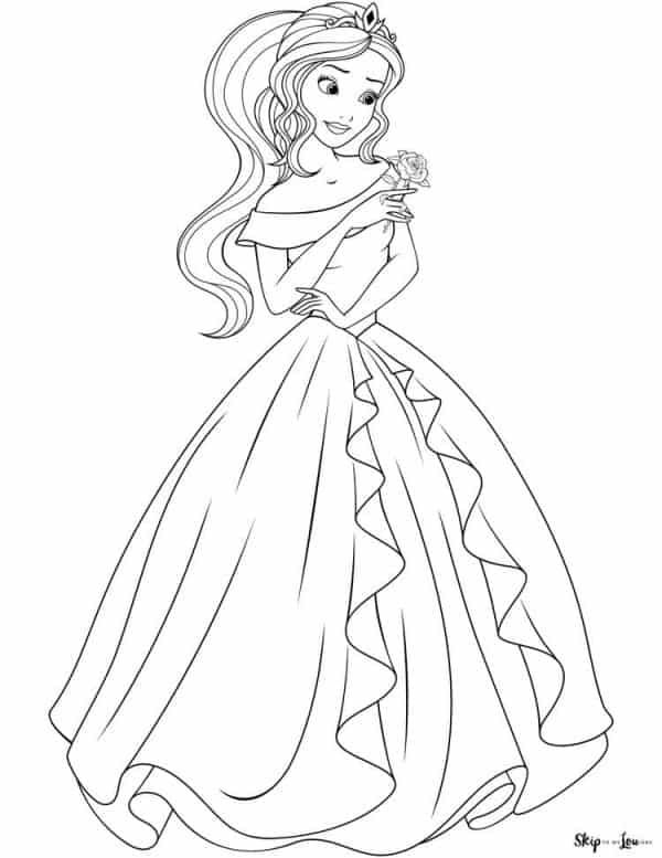 Princess coloring pages skip to my lou