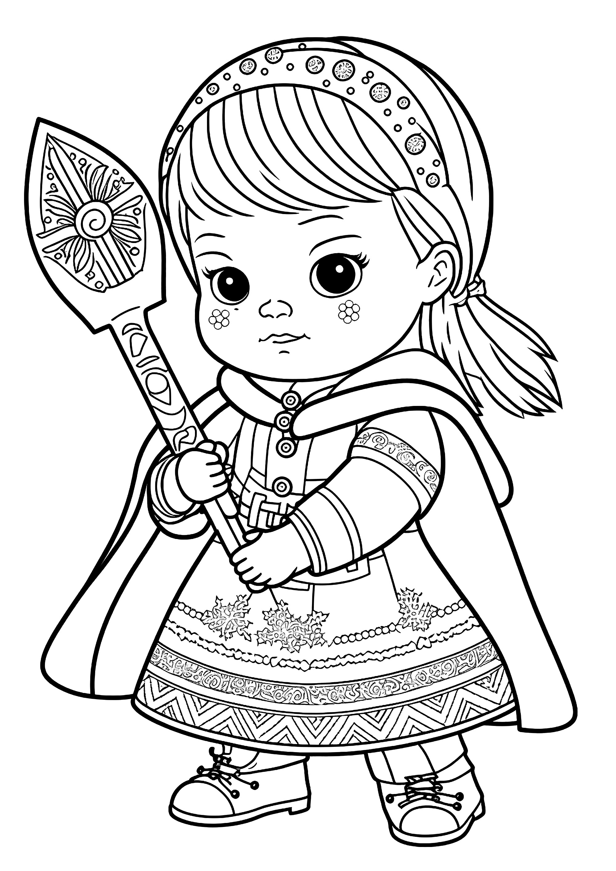 Little viking princess