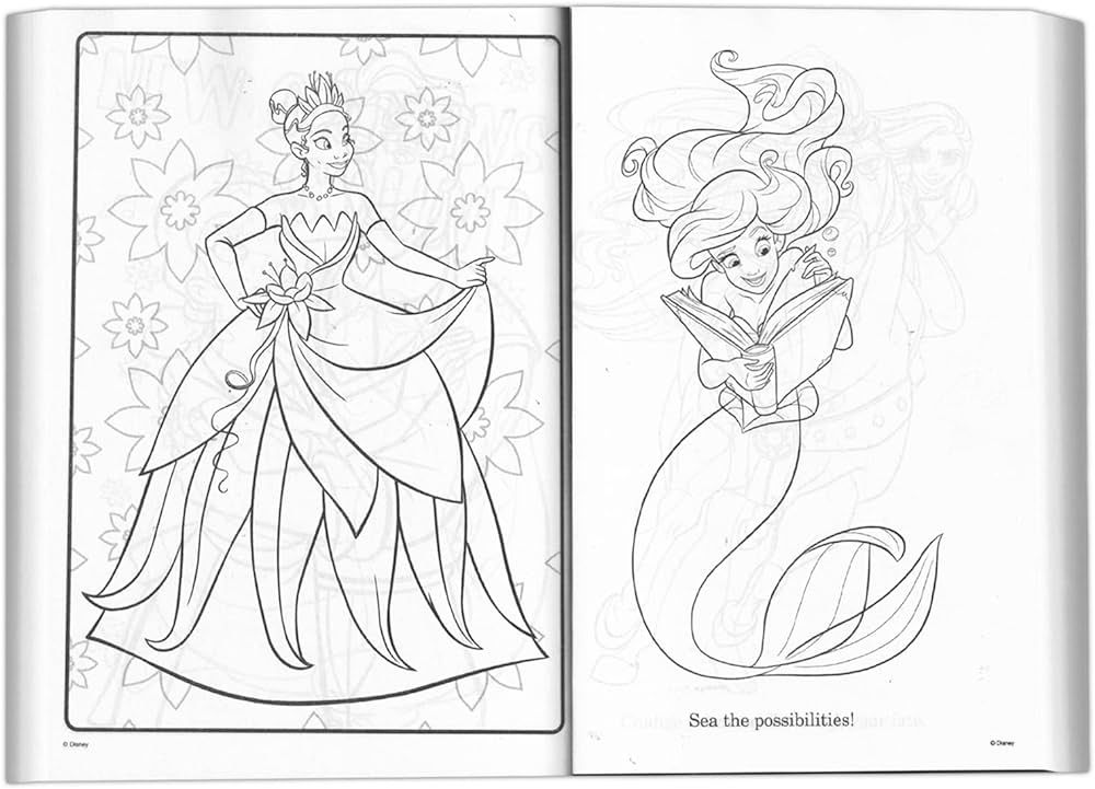 Disney princess jumbo coloring book for kids