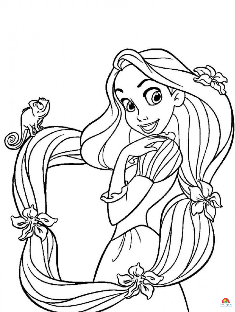 Get creative with easy disney princess coloring pa
