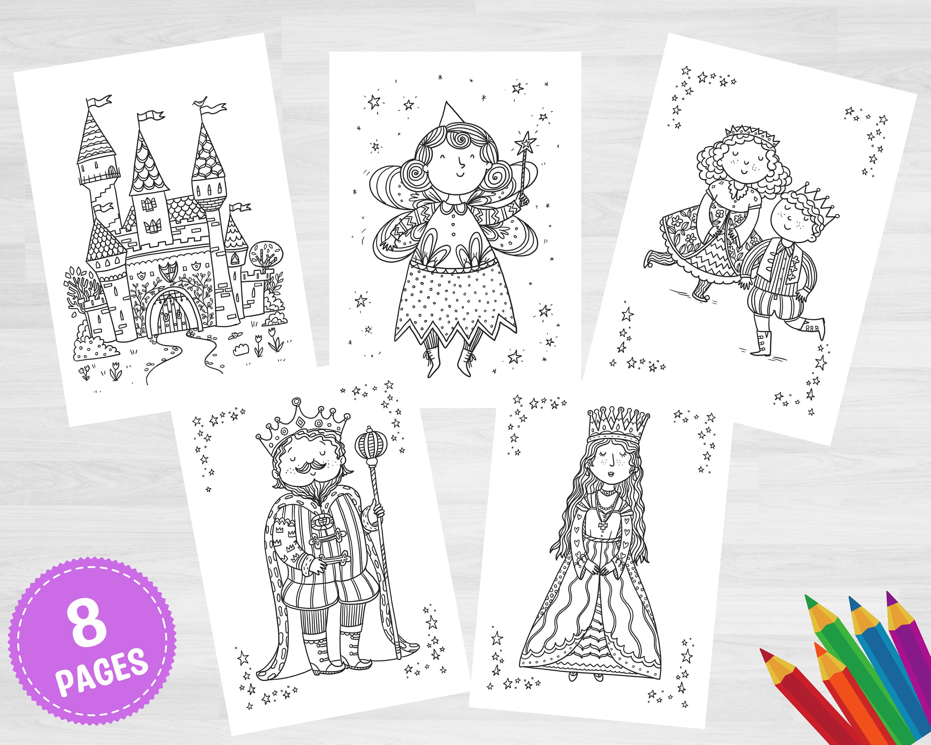 Fairytale coloring fairy tale coloring pages princess coloring coloring for kids printable castle coloring pages coloring book