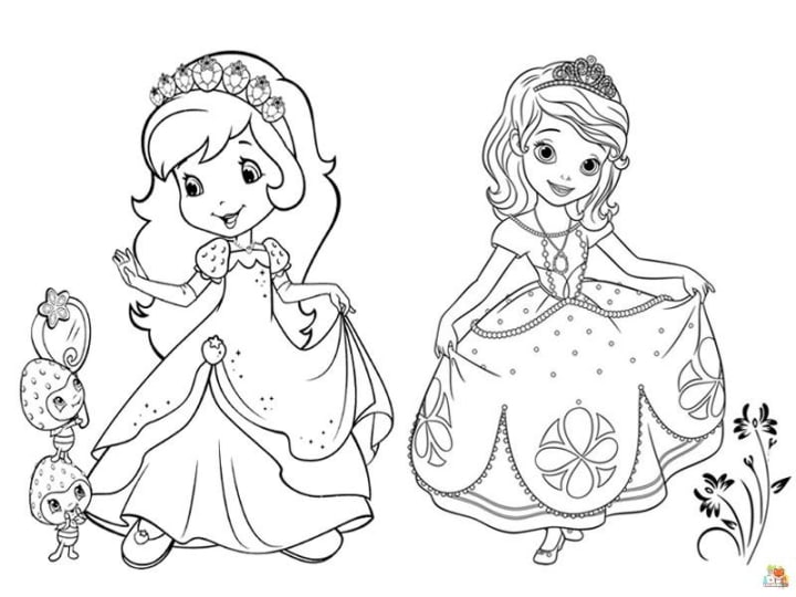 Simple and fun easy princess coloring pages for kids art