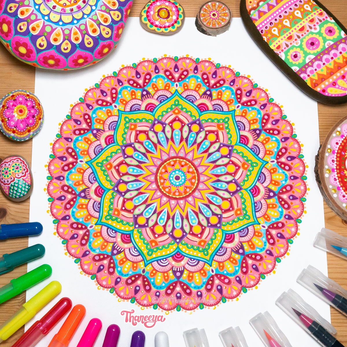 Detailed mandala coloring pages by mcardle