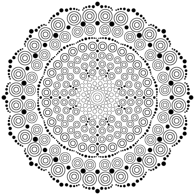 Lots of dots mandala m