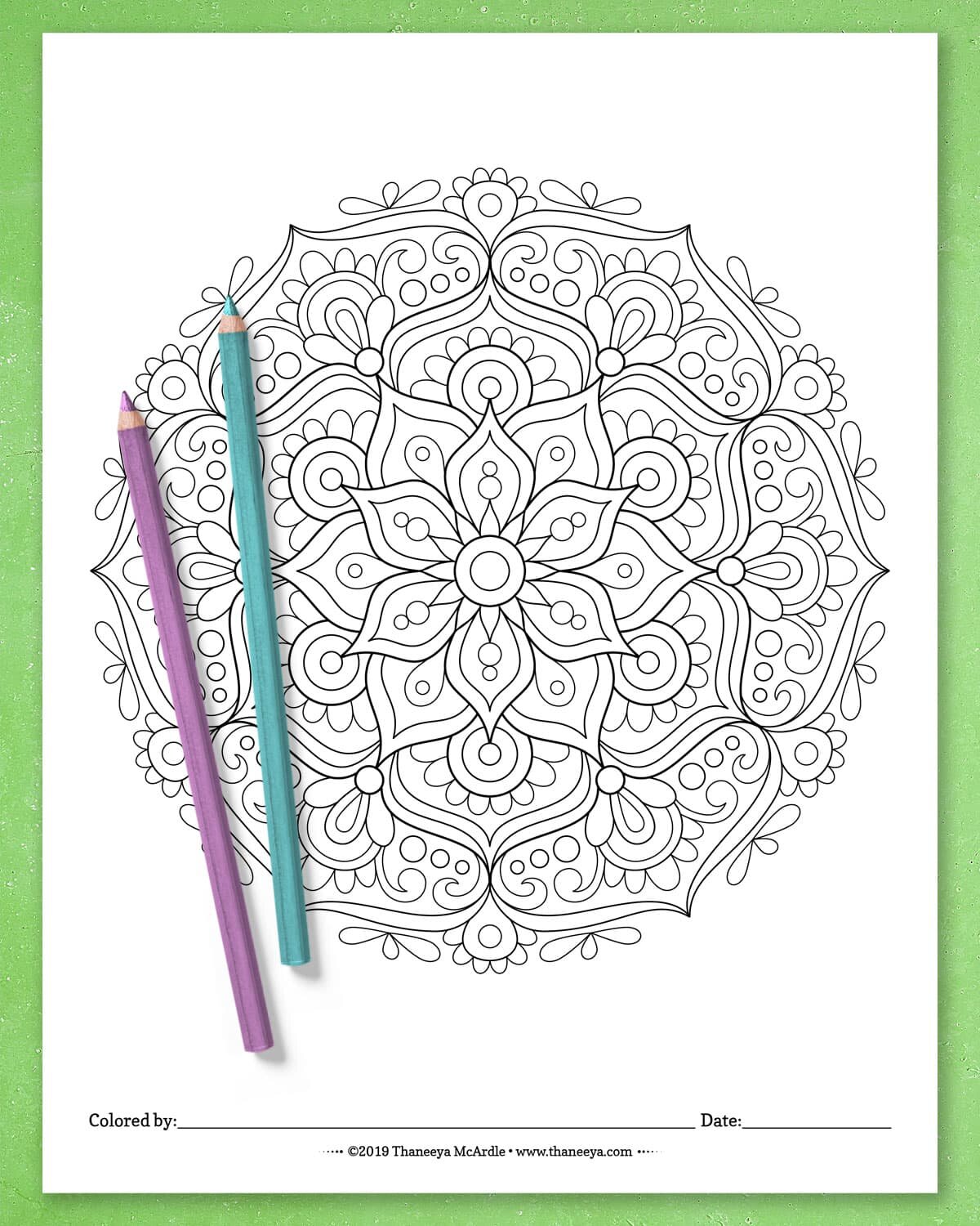 Detailed mandala coloring pages by mcardle