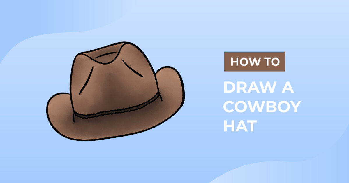 How to draw a cowboy hat design school