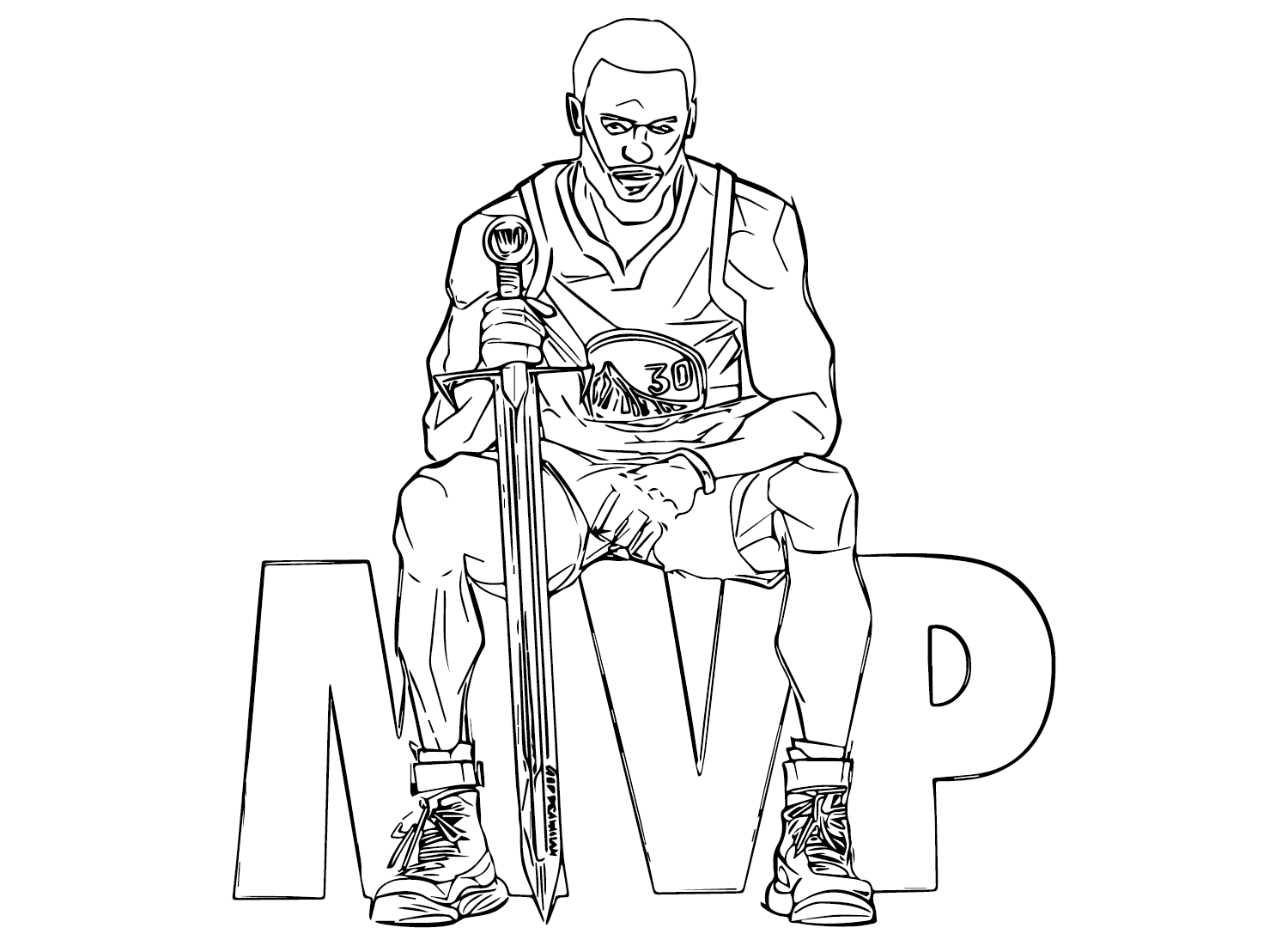 Stephen curry coloring pages