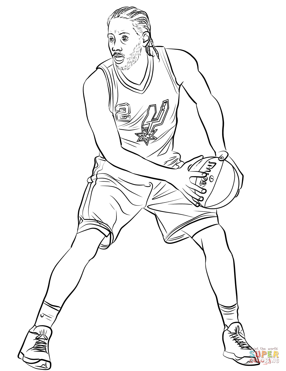 Kawhi leonard coloring page free printable coloring pages