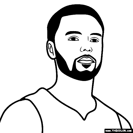 Stephen curry coloring page