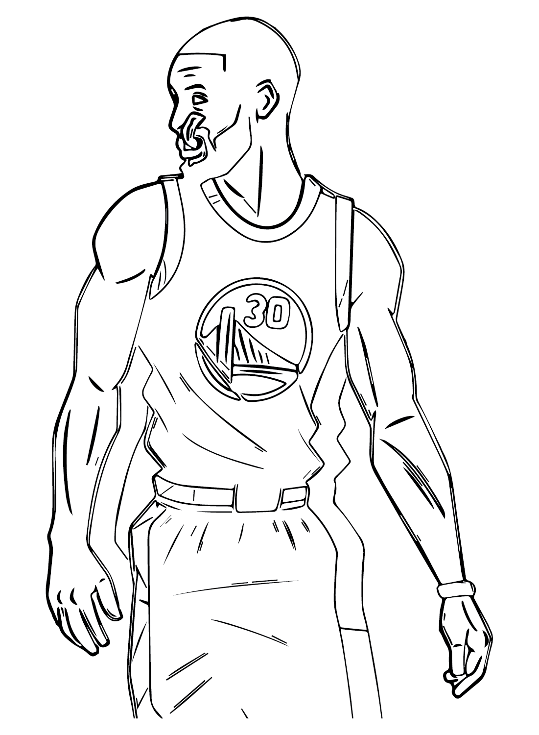 Free stephen curry coloring page