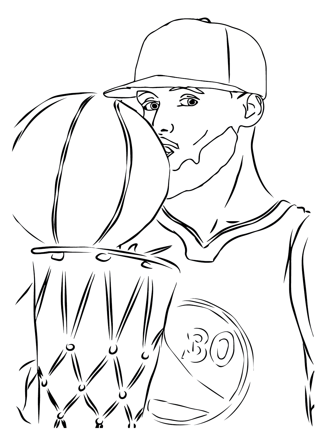 Stephen curry coloring pages printable for free download