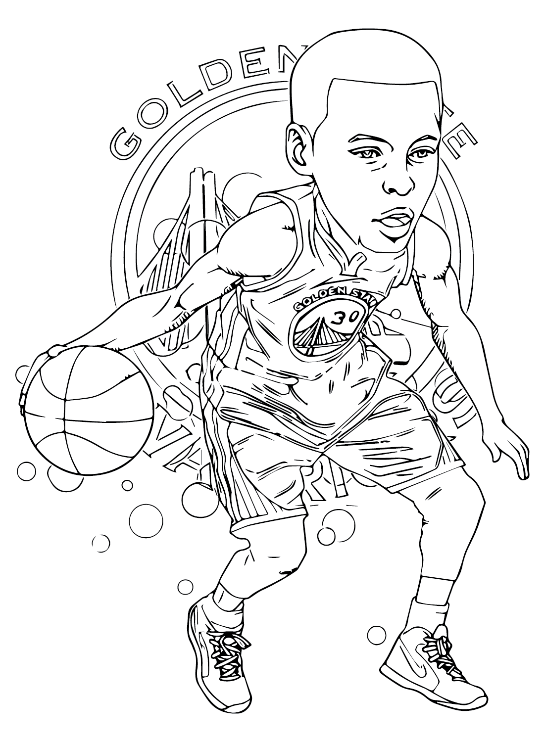 Stephen curry coloring pages printable for free download