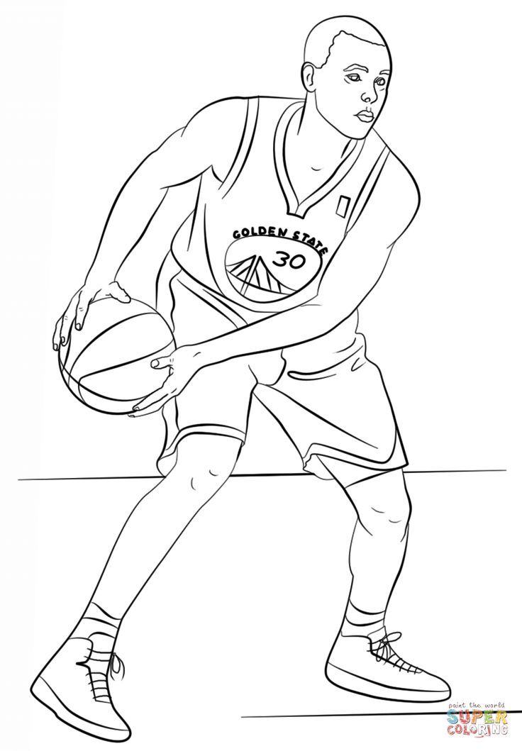 Stephen curry coloring pages printable sports coloring pages coloring pages to print stephen curry