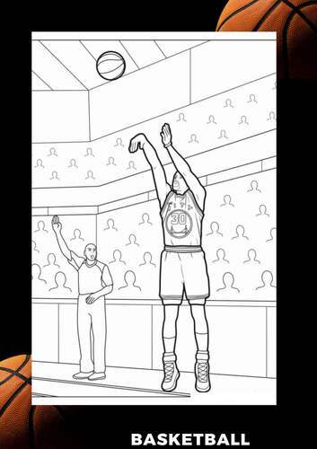 Stephen curry coloring pages celebrate the basketball superstar through artist