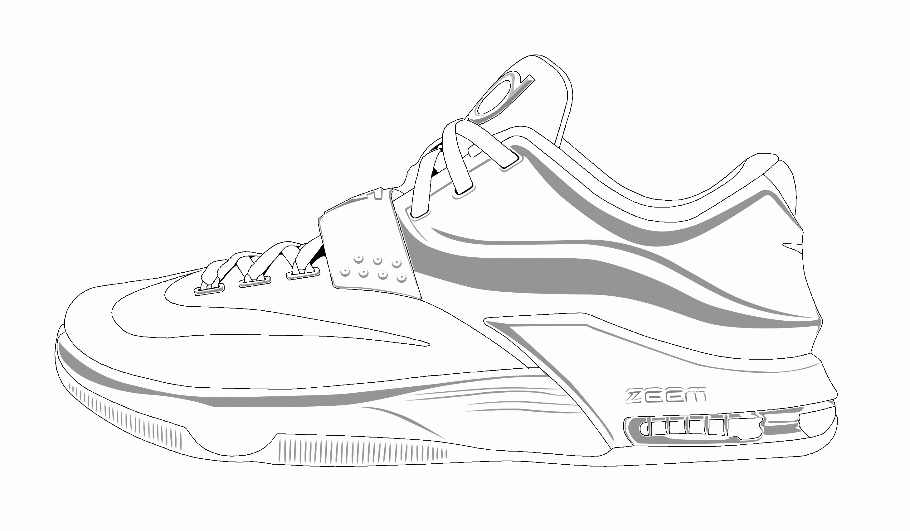 Curry shoes coloring pages