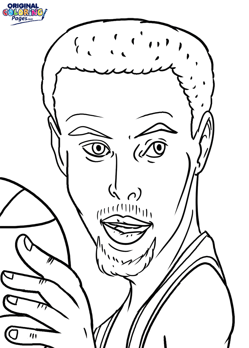 Stephen curry coloring page