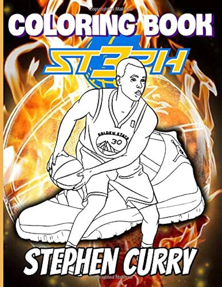 Stephen curry coloring book stephen curry adult coloring books unofficial high quality mccarthy aston books