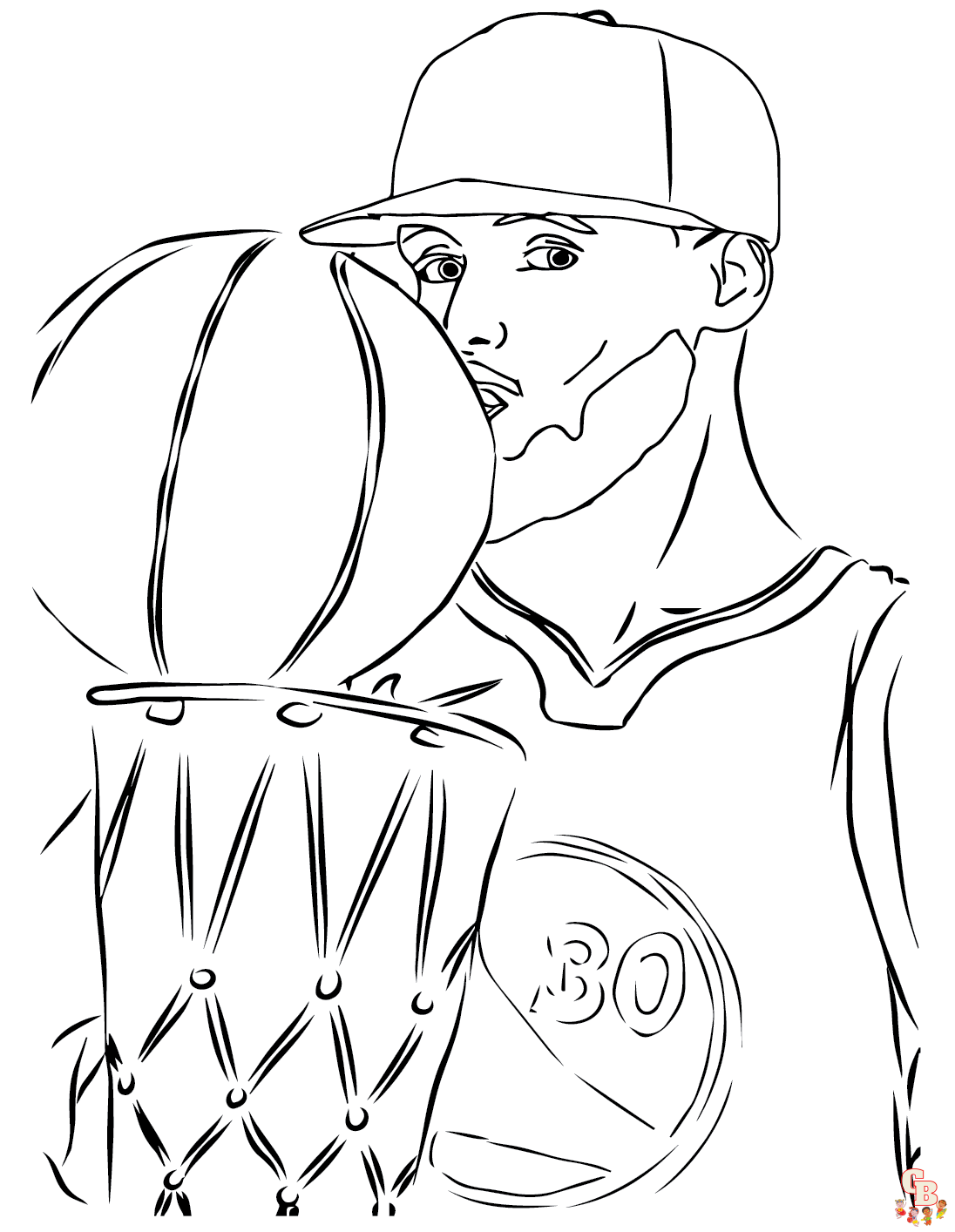 Coloriages stephen curry imprimables gratuits pour les enfants et les adultes