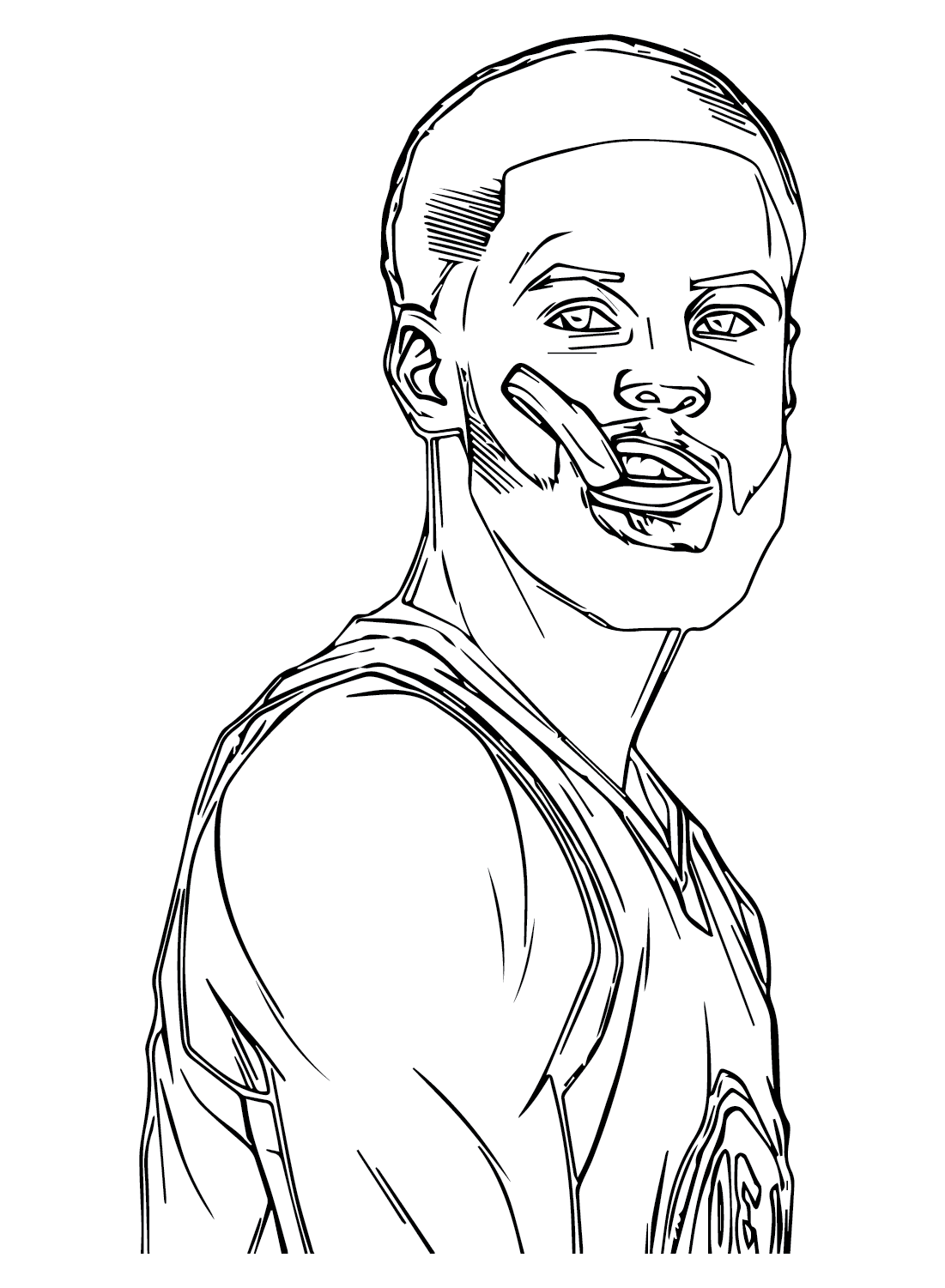 Stephen curry to print coloring page