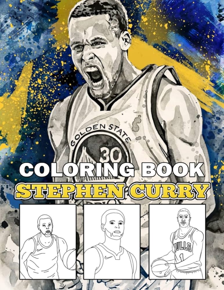 Stephen curry loring book amazing gift for all ages and fans with high quality imageâ giant great pages with premium quality images ornelas jesus foreign language books