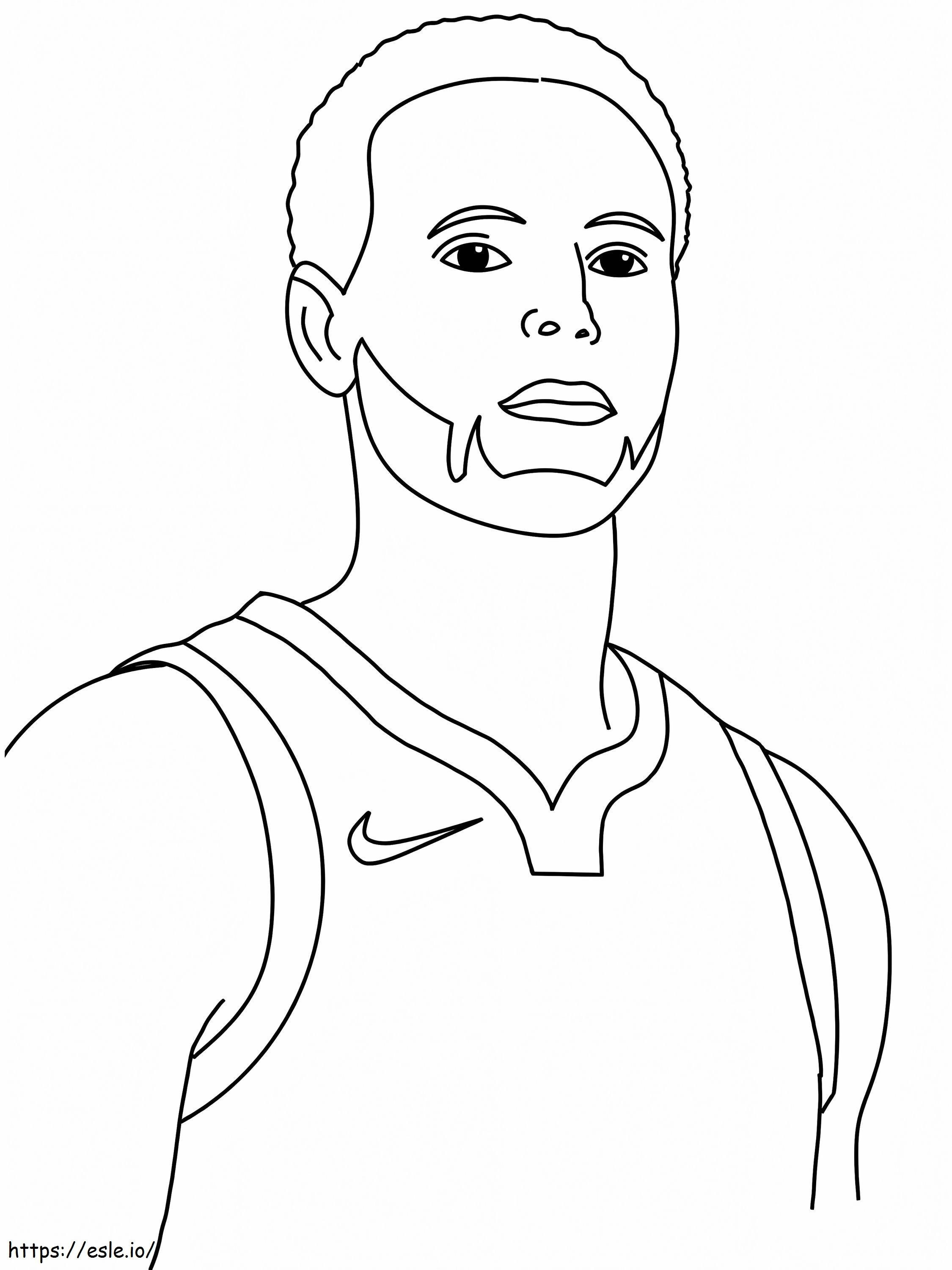 Amazing stephen curry coloring page