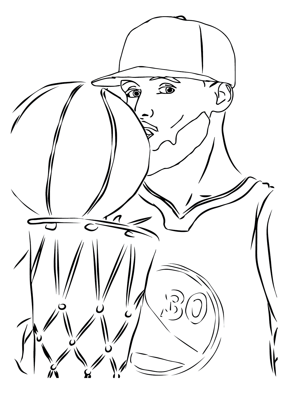 Stephen curry images coloring page