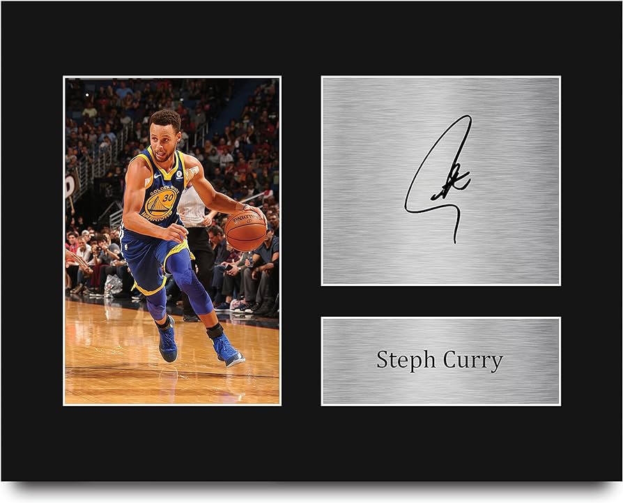 Hwc trading steph curry golden state warriors gifts usl printed signed autograph picture for basketball memorabilia fans