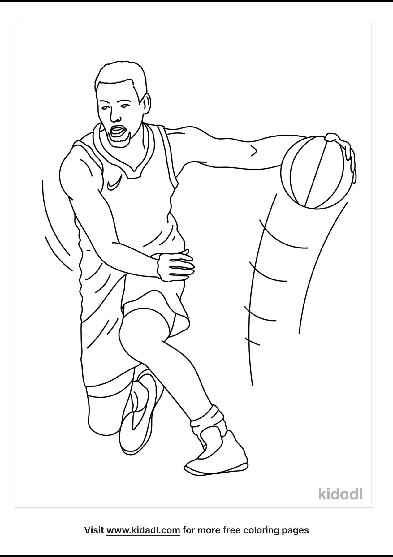 Free stephen curry coloring page coloring page printables