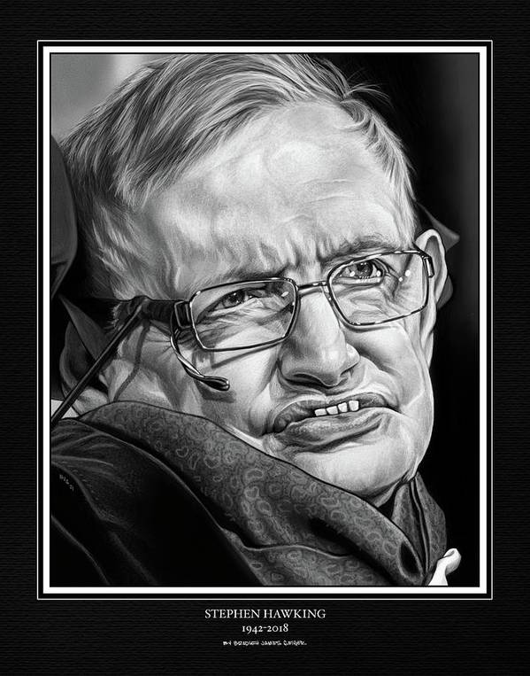 Stephen hawking poster by bradley james geiger