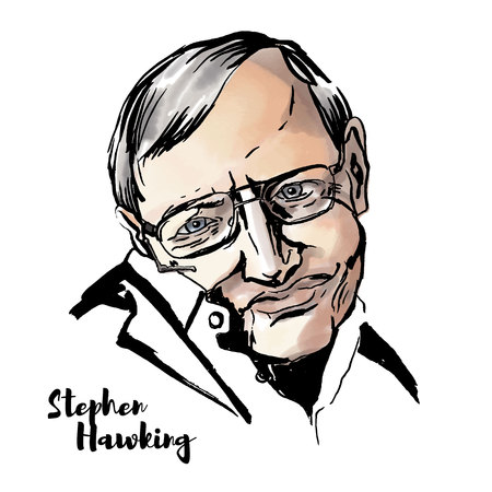 Stephen hawking stock vector illustration and royalty free stephen hawking clipart