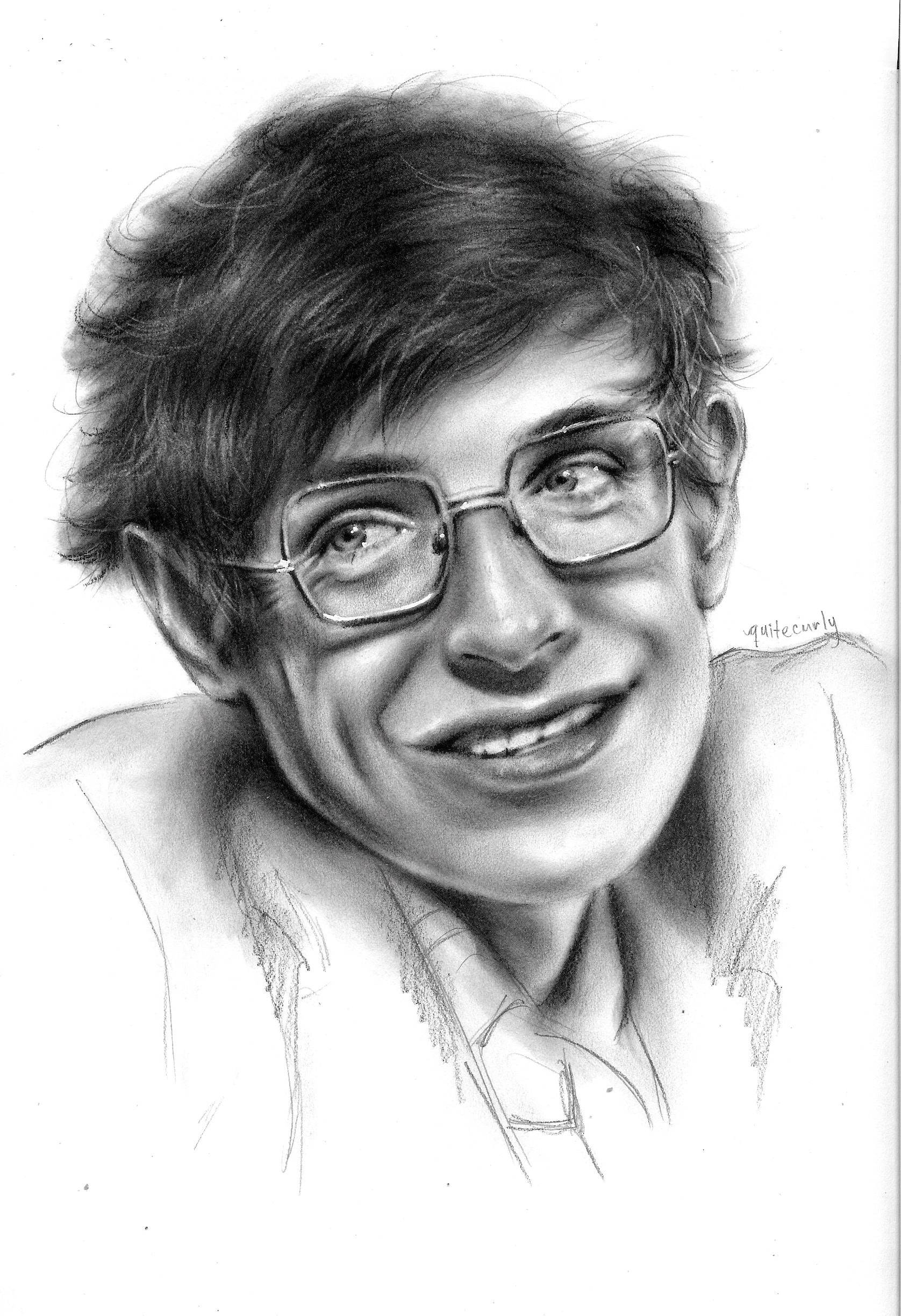 Original stephen hawking drawing