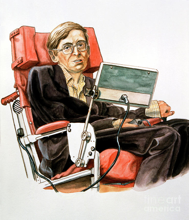 Stephen william hawking b british by print collector