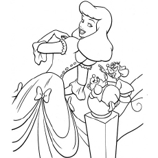 Top free printable cinderella coloring pages online