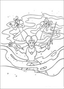 Cinderellas stepmother and sisters coloring page free printable coloring pages