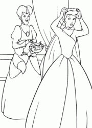 Cinderella coloring pages