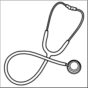 Clip art medicine medical technology stethoscope color i