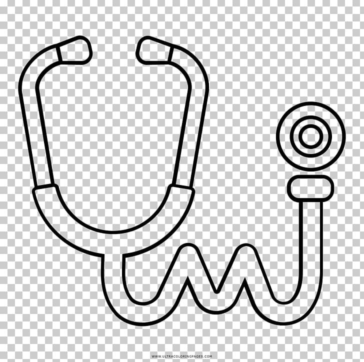 Drawing stethoscope coloring book black and white png clipart area black and white circle coloring book